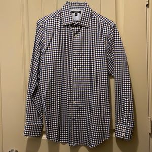 Banana Republic Checkered Long Sleeve Button Down